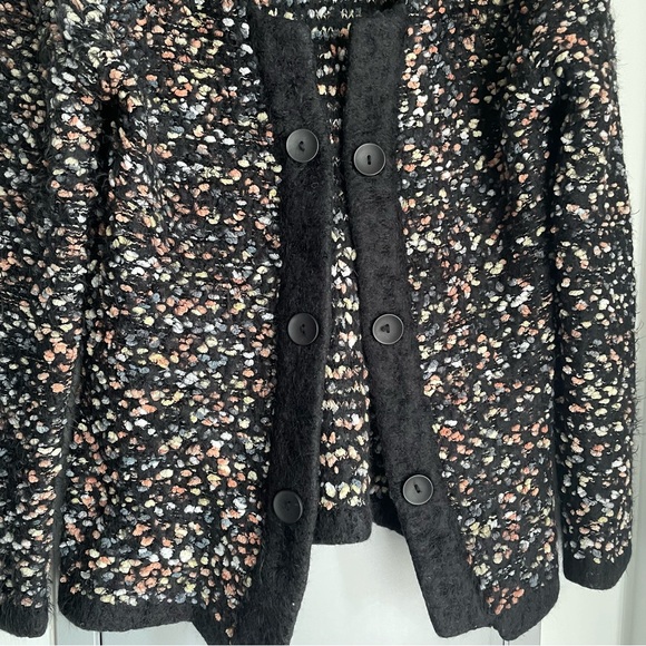 RADZOLI Multicolor Textured Open Front Cardigan - Picture 4 of 8